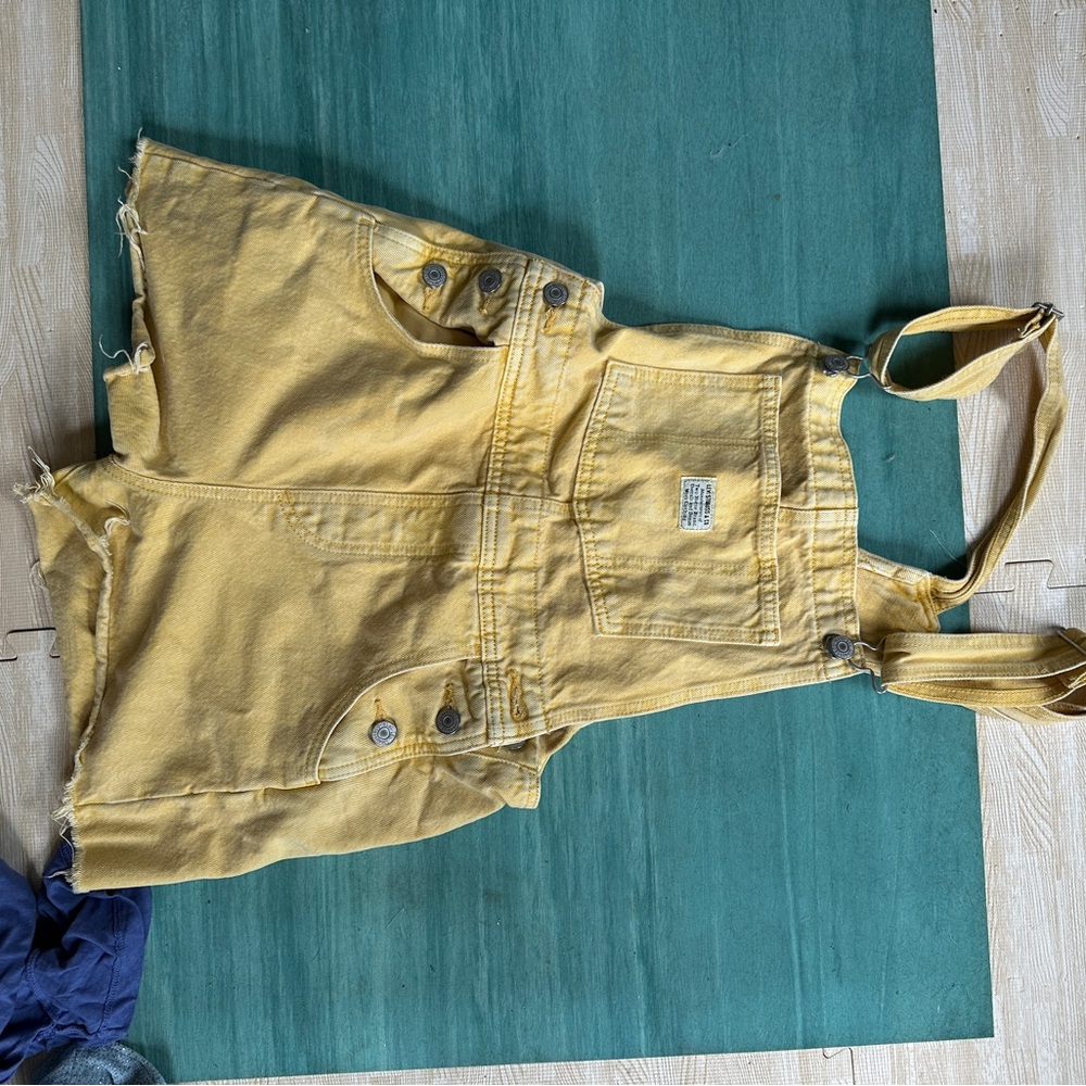 Levi's Mustard Denim Overalls